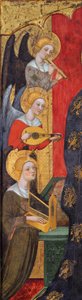 Madonna enkelien kanssa soittamassa musiikkia, noin 1380