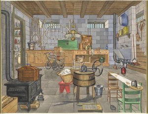 Urban Housen kellari, 1910