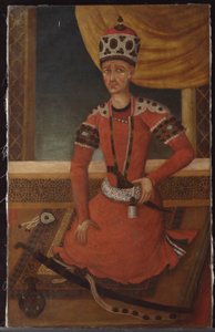 Aja Muhammad Khan Qajar, noin 1820 tekijältä Persian School