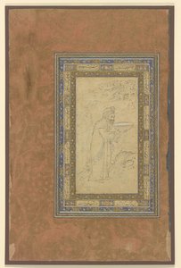 Vanha mies kantaa kulhoa, n. 1610-15 tekijältä Persian School