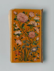 Arabialainen rukouskirja, 1729 (mustetta ja kultaa lakatulla paperilla) tekijältä Persian School