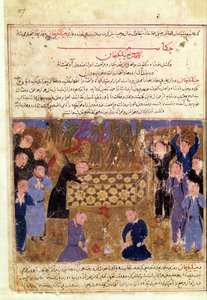 Tšingis-kaanin hautajaiset, noin 1430 tekijältä Persian School