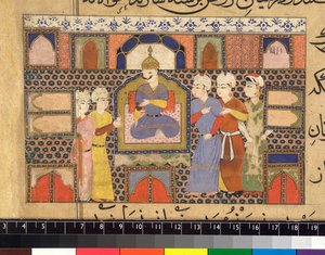 Ghiyath al-Din nousi valtaistuimelle tekijältä Persian School