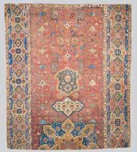 Osittainen Tabriz-medaljonkimatto, Luoteis-Persia, 1500-luvun alku tekijältä Persian School