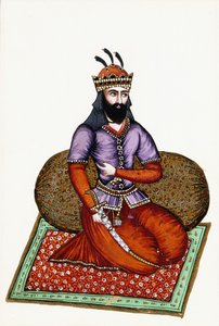 Shah Garshabin muotokuva 1800-luvulta tekijältä Persian School
