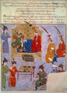 Houlagou Khanin (1217-1265) edustaja, hän on Tšingis-khanin persialaisen pienoismallin pojanpoika, joka on otettu historioitsija Rashid al-dinin (al) "" Jami al-tawarikhista"" (Jami al-tawarikh) tai ""Universaalista historiasta"" din) (1247-1318) Noin 1430 tekijältä Persian School