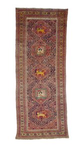 Senneh-gallerian matto, Länsi-Persia, 1837 tekijältä Persian School