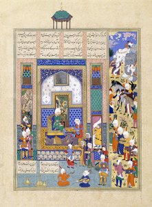 Sindukht tulee Sam Bearing Giftsille, noin 1500-1540-luvulla