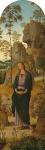 La Crucifixió amb la Verge, Sant Joan, Sant Jeroni i Santa Maria Magdalena..., c. 14821485 finlandès tekijältä Perugino