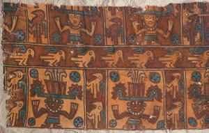 Kangas jumalien ja lintujen kanssa, Tiahuanaco Culture (tekstiili)