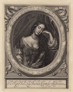 Barbara Villiers, Castlemainen kreivitär, kuningas Kaarle II:n rakastajatar (kaiverrus)