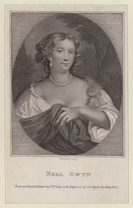 Nell Gwyn, kuningas Charles II:n rakastajatar (kaiverrus)