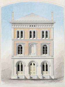 Dry Dock Savings Bank, New York City, New York, Kilpailu Piirustuspiirustus