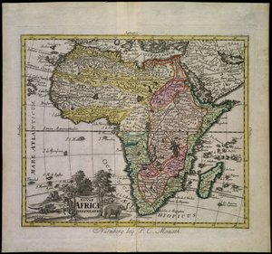 Luonnos Uudesta Afrikasta tekijältä Peter Conrad Monath