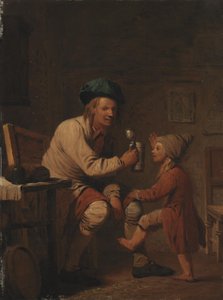 Talonpoika antaa pojalleen juotavaa tekijältä Peter Cramer