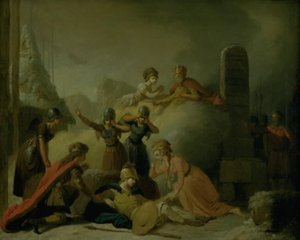 Johannes Ewaldin "The Death of Balder" viimeinen kohtaus