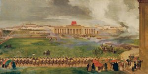 Kenttämessut ulko Burgplatzilla 13. huhtikuuta 1826