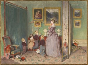 Iltarukous arkkiherttuatar Sophie lasten kanssa, 1839 tekijältä Peter Fendi