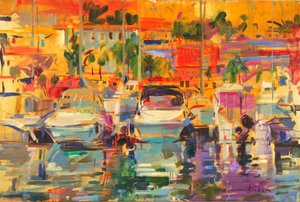 Riviera Harbour Sun tekijältä Peter Graham (Contemporary)
