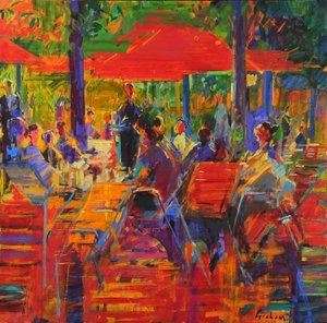 Jardin de Paris (öljy kankaalle)