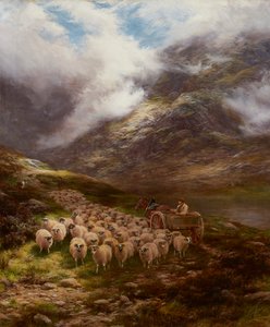 To Valley Pastures (öljy kankaalle)