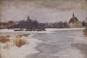 Näkymä Faaborgiin. Talvi tekijältä Peter Hansen