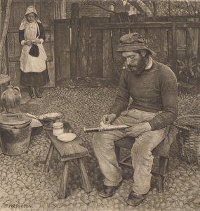 Kalastaja kotona tekijältä Peter Henry Emerson