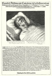 Henri du Valin, Comte de Dampierren ruumis tekijältä Peter Isselburg