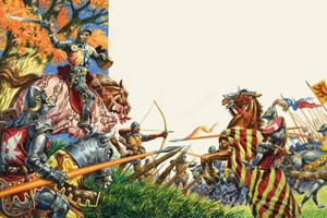 Agincourtin taistelu vuonna 1415 (guassi paperille) tekijältä Peter Jackson