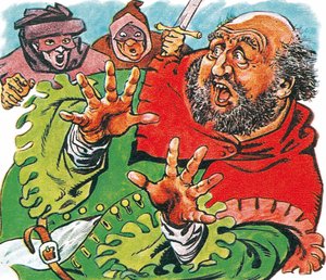 Prinssi Hal ja Poins pelottelevat lihavaa Falstaffia. tekijältä Peter Jackson