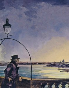 William Wordsworth, Upon Westminster Bridge (väri litho) tekijältä Peter Jackson