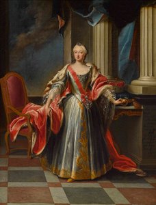 Muotokuva Maria Anna Sophiasta Saksimaalta 1728-1797, Baijerin ruotsasta.