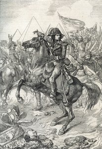 Egyptin kampanja (retkikunta) (1798-1801): Kenraali Napoleon Bonaparte (1765-1821) ennen pyramideja tekijältä Peter Johann Nepomuck Geiger