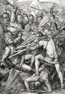 Sempachin taistelu käytiin 9. heinäkuuta 1386 Itävallan herttua Leopold III:n ja vanhan Sveitsin valaliiton välillä. Hän piirsi kynän Anton Zieglerin kirjasta Historische Memorabilian des In-und Auslandes (historialliset muistot). tekijältä Peter Johann Nepomuck Geiger