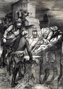 Ruotsin kuningas Kaarle (tai Kaarle) XII:n (1682-1718) kuolema Norjan ensimmäisen Fredrikstenin linnoituksen piirityksen aikana tekijältä Peter Johann Nepomuck Geiger