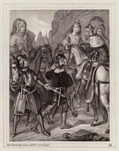 Ludvig Hurskas, frankkien kuningas ja Pyhän Rooman keisari (kaiverrus) (kaiverrus) tekijältä Peter Johann Nepomuk Geiger