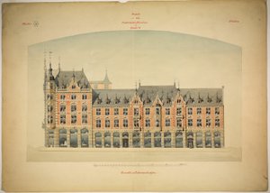 Rathskeller uusi rakennus, Halle (Saale), Saksi-Anhalt, Saksa, Korkeus