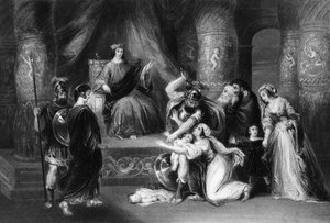 Ja kuningas sanoi: Jaa elävä lapsi kahtia, 1800-luvun puolivälissä.