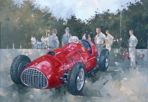 1951 Ferrari (öljy kankaalle)