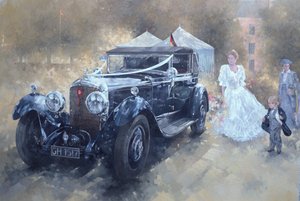 Bentley and Bride (öljy kankaalle) tekijältä Peter Miller