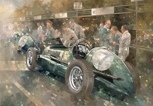 R. Parnellin Maserati (öljy kankaalle)