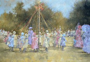 Maypole (öljy kankaalle)