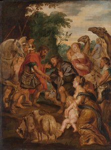 Jaakobin ja Esaun sovinto tekijältä Peter Paul Rubens (after)