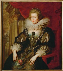 Anne Itävallan, Ranskan kuningatar (maalaus puulle) tekijältä Peter Paul Rubens