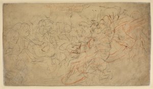 Ratsumiesten taistelu (kääntöpuoli) tekijältä Peter Paul Rubens