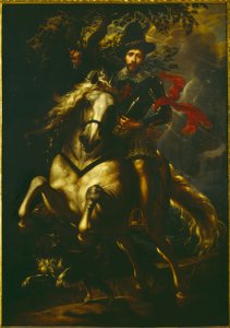 Giovanni Carlo Dorian muotokuva hevosen selässä tekijältä Peter Paul Rubens