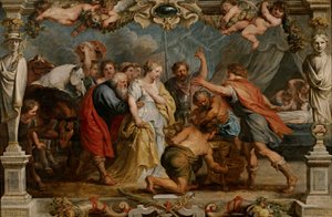 Briseis palautetaan Akillekselle tekijältä Peter Paul Rubens