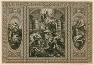 Whitehallissa sijaitsevan Bankettitalon katto tekijältä Peter Paul Rubens