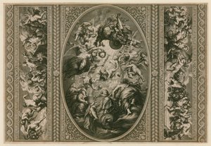 Whitehallin juhlatalon katto tekijältä Peter Paul Rubens
