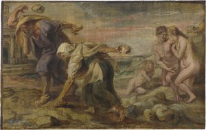 Deucalion ja Pyrrha, noin 1636 tekijältä Peter Paul Rubens